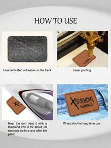 1 pieza Parche personalizado con adhesivo termofusible, pegatina de tela con contenido personalizado, parche rectangular para pantalones vaqueros, parche cuadrado para pantalones vaqueros, parche gris para pantalones vaqueros, parche marrón para pantalones vaqueros, parche marrón, parches personalizados en blanco con grabado láser, pegatina de tela rectangular para reparación de ropa y suministros de costura, parches personalizados especialmente para pantalones vaqueros