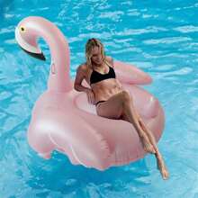 1pc New Flamingo Inflatable Pool Floating Ring, Large Size Inflatable Toys For Adult Summer Swimming Pool Party Decor