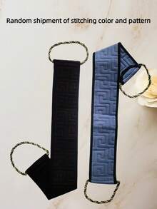 1pc Exfoliating Bath Towel, Double-Sided Scrub Strips, Suitable For Deep Cleansing And Massage (Random Color And Pattern) Back To School - Multicolor - View 10