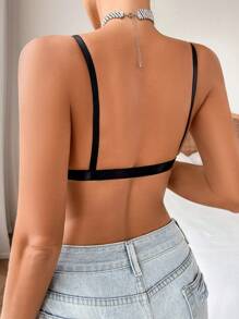 1pc Women Seamless Front Clasp Camisole Bra, Wireless Minimizer Bra, Lift & Shape