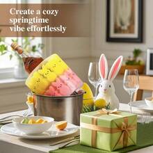 Easter Decoration - Vibrant Table Decorations With Bunny Vase Filler Set, Spring Centerpiece For Family And Holiday Celebrations - Multicolor - View 8
