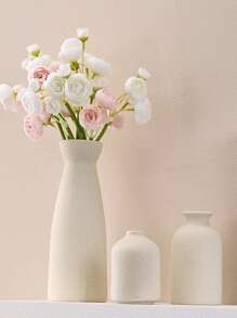 Decoración simple, jarrón para flores secas, decoración de mesa de comedor moderna, arreglo floral para la sala de estar, set de jarrones, decoración, arreglo floral para la sala de estar, decoración de jarrón blanco, estilo ins, alto valor estético, arreglo floral, decoración de la sala de estar, jarrón moderno nórdico simple, arreglo de flores artificiales, sala de estar, set de arreglo floral de escritorio de habitación, decoración