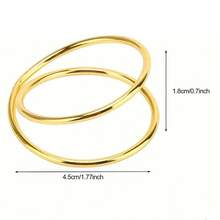 20 件/12 件/6 件/4 件/2 件金属餐巾环，简约合金餐巾环，适用于婚礼、派对、宴会、自助餐桌