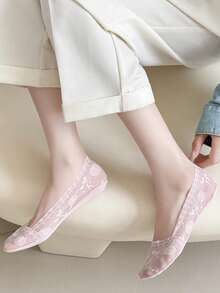 Lace Boat Socks That Don'T Fall Off Women's Socks That Absorb Sweat In Summer Invisible Boat Socks That Are Breathable In Spring And Summer Bottom Low Vamp Thin Socks - Multicolor - View 7