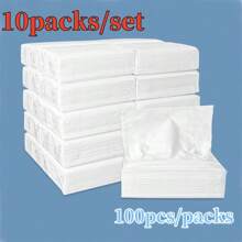2/4/10pcs/Set High Quality 3-Ply Facial Tissues - For Face, Toilet And Tissue Use, Durable And Absorbent, Suitable For Home, Dorm, Office And Outdoor