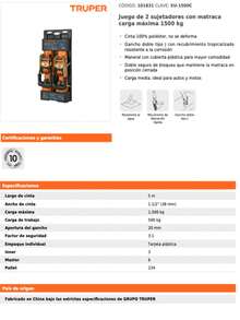 Sujetador con matraca carga MEDIA - SU-1500C - Ver 3