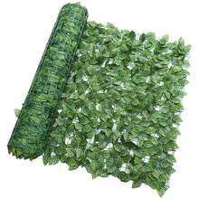 1pc Artificial Ivy Privacy Fence Screen, Artificial Hedges Fence, Anti-Ultraviolet Faux Ivy Hedge For Outdoor, Garden Decor, Watermelon Leaves Home Garden Fence Decoration Faux Greenery Decoration Outdoor Garden Decoration, Fake Plants - Multicolor - View 6