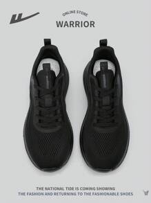WARRIOR 1 Paar Herren Schnür Sport Schuhe, atmungsaktiv aus Mesh mit weicher Sohle rutschfest, vielseitig bequeme Freizeitschuhe für Outdoor Sport, Gehen, Laufen
