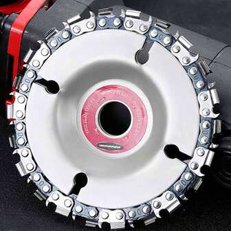 Disco de sierra de diamante para amoladora angular de 4 pulgadas/100 mm, disco de sierra de cadena para carpintería para corte de alta precisión, ranurado y tallado en madera