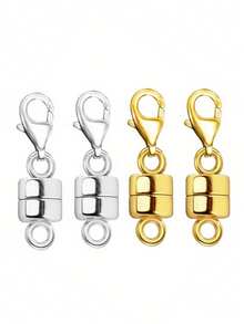 磁性可转换扣 - 易于使用的龙虾扣磁铁，适用于珠宝制作、项链和手链链条延长、可调节扣合、强力抓握、DIY 珠宝维修和更换 - 彩色 - 查看 17