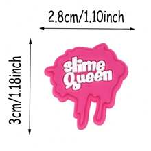 20PCS/SET Cute Black Queen Series PVC Shoe Charms, Pink Nails High Heels Heart Red Lips Shoe Decoration Shoe Accessories Party Gifts
