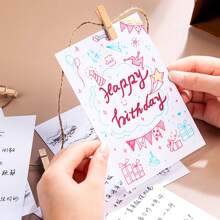(20 pièces par paquet) Cartes postales vierges épaisses en papier kraft fait main, marque-pages, papier à graffiti et à peindre, fournitures scolaires