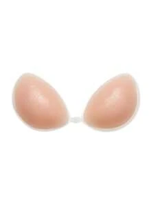 Thin Silicone Breast Petals For Women, Waterproof Strapless Lift Invisible Nursing Covers, Suitable For Wedding Dresses, Gowns - Apricot - View 2