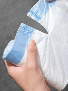 5 Rolls Of 75pcs Or 1 Roll Of 15pcs Drawstring Trash Bags, Odor-Eliminating Garbage Bags, Disposable Trash Bags - Multicolor - View 7