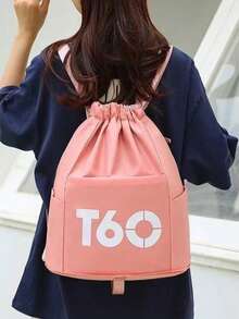 Backpack Bag Gym Bag Waterproof Resistant - 粉色 - 查看 5