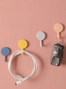 1/10/20 piezas Ganchos de pared autoadhesivos negros, ganchos para puerta sin daños para colgar ropa, ganchos adhesivos fuertes para decoración del hogar, baño, organizador de baño, decoración de otoño, de vuelta a la escuela