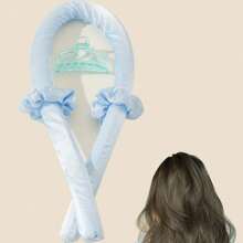 Set de 4 piezas para rizar el cabello sin calor: Diadema con varillas para rizar, horquillas con anillos para el cabello, lazos elásticos para el cabello, herramienta de peinado ondulado suave DIY para rizos en cabello medio a largo, rulos, rizos sin calor, rizado del cabello, productos y accesorios para el cabello para la peluquería, la belleza y los productos esenciales de viaje