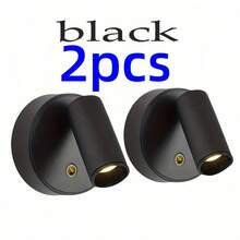 1pc/2pcs Portable Magnetic LED Wall Lamp, Bedside Cabinet Eye-Caring Light With USB Rechargeable 2000mAh Battery, 3 Color Modes, 320° Swivel & 90° Tilt Angle, For Bedroom, Painting, Plant, Office, Living Room, And Camping - Touch 3 Colors - View 4