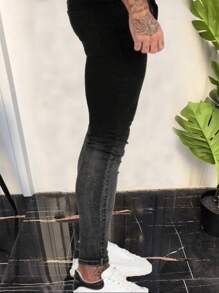 Men's Pocket Distressed Skinny Casual Fashionable Jeans