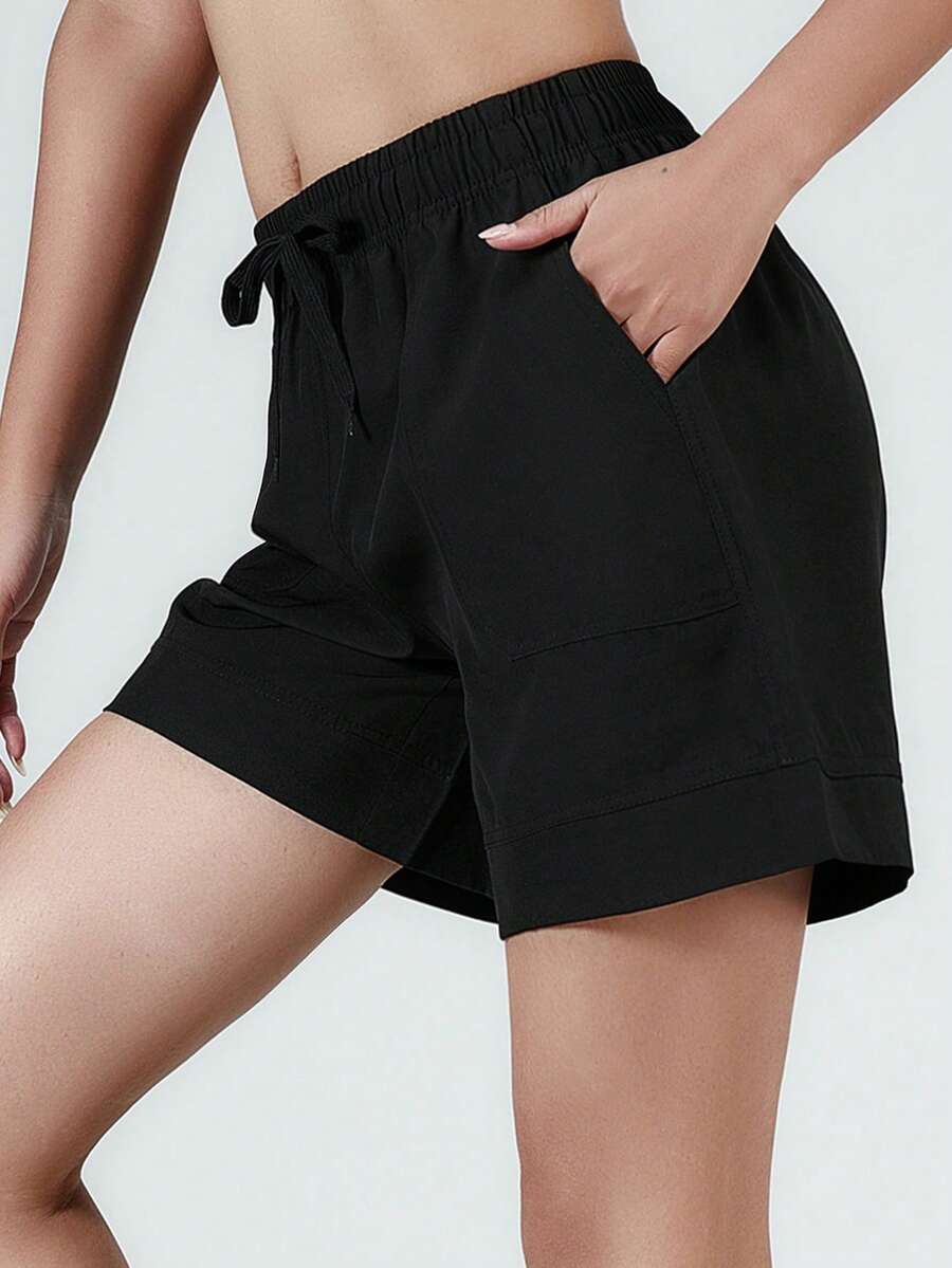 女士夏季快干短裤，透气轻便休闲运动裤，非常适合瑜伽、健身房健身、跑步锻炼