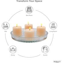 Local ShippingHosley Set Of 144 Unscented White Votive Candles – Bulk Pack, Clean-Burning, Long-Lasting 10-12 Hour Burn Time – Ideal For Weddings, Home Décor, Spa, And Events - Ivory - View 7