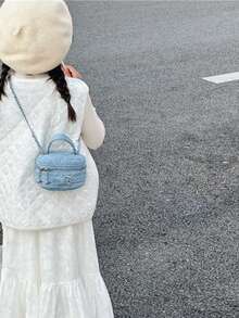 时尚 PU 女童儿童包拉链闭合轻便单肩包适合四季外出节日礼物日常搭配 - 女孩時裝包包 - 查看 12