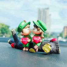 Cute Cartoon Couples Decorative Car Accessories, Dashboard/Interior Decor, Gift For Boys & Girls