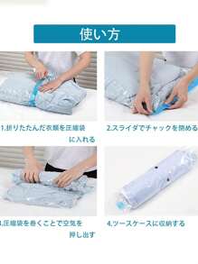 10 Pcs Travel Compression Bags - Space Saving Compression, No Pump Needed - Blue Travel Essential Compression Packing Cubes, Compression Bags, Travel Clothes Compression Bags, Vacuum Compress Clothes For Compact Storage Holiday Essentials Holiday Travel Essentials Travel Bag Travel Accessories Back To School Supplies