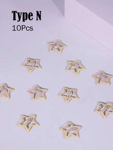 Multiple Color Combinations - 10/20/60/100pcs Colorful Oil Drop Shiny Star Hairpins, Adorable Versatile Summer Hair Clips Claw Clips Hair Slide Hair Barrettes - Multicolor - View 24