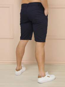 Men's Bermuda Shorts Colored Twill Premium Jeans Various Colors - 藍色 - 查看 4