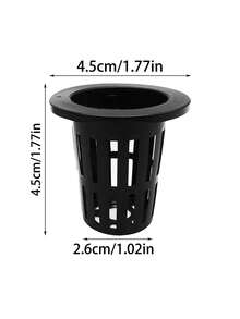 50/10pcs Hydroponics Net Pots,Hydroponic Planting Basket Soilless Cultivation,Round Heavy Duty Net Cups Pots,Slotted Mesh Cups For Plant Growth Systems