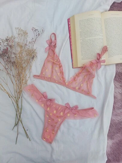 Lenceria sexy para mujer transparente, conjunto de lenceria para dama transparente, tangas de mujer