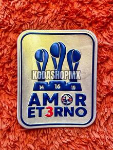 Jersey Club América con Parches TRICAMPEÓN, Campeón A24 y Eterna Grandeza - Blanco y Negro - Ver 2