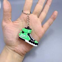 1pc Multi-Color Cartoon Basketball Shoe Keychain, Creative 3D Shoes Keyring, Wholesale For Men, Everyday Use School Letter Car Accessories Cute Goth Y2k Christmas Gift Ideas Bag Accessories Lanyards With Id Holder Car Accessories Bag Charms Car Accessories Teacher Friend Sister - Multicolor - View 10