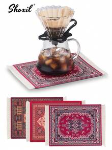 shoxil 1pc Coffee Coaster, Coffee Mat, Coffee Pad, Drink Coaster, Table Mat, Mouse Pad, Non-Slip Heat Resistant Absorbent Mat, Coffee Corner Mat Fit Under Cup/Mug/Glasses/Coffee Maker/Coffee Machine/Coffee Pot/Coffee Accessories - Coffee Pads - View 2