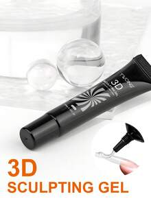 TWOING 2瓶装3D美甲造型凝胶 - 雕塑塑形凝胶，适用于DIY美甲设计，完美适用于彩绘、3D装饰和圣诞美甲，是秋冬季美甲的理想之选。 - 無色 - 查看 11