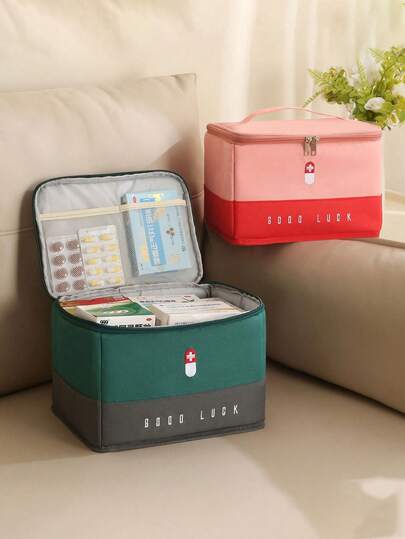 1pc New Epidemic Prevention Bag, Isolation Supplies, Hygiene Emergency Rescue Bag, Storage Bag, Portable Home Storage Box, Medical Medicine Box