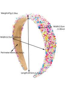 1pc Wide Hair Hoop, Fashion Dopamine Colorful Headband, Versatile For Outdoor And Face Washing, Hair Accessories For Girls