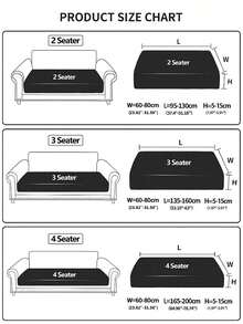 1pc Seasons-Available Flannelette Anti-Slip Sofa Cushion Cover, Soft And Skin-Friendly Textured Modern Style Sofa Slipcover, Pet-Proof And Elastic, Fit For Living Room L-Shaped Combination Sofa And 1/2/3/4 Seater Sofas - Dark Grey - View 2