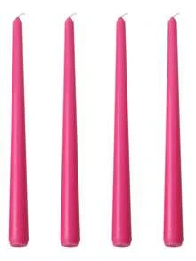 4 件/套 25 厘米长锥形蜡烛，为婚礼、派对、节日庆典营造浪漫氛围