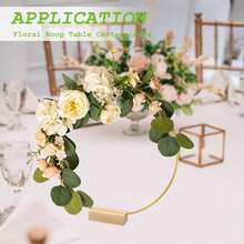 1 件 20 厘米/30 厘米圆形方形金属环 DIY 婚礼花环框架适用于婚礼派对工艺品装饰花环夏季生日礼物海滩返校学校用品房间装饰 - 彩色 - 查看 4