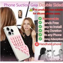 1 pièce Prise de téléphone collante en silicone, support de téléphone à ventouse, prise de téléphone collante mains libres pour selfies et vidéos, réutilisable, facile à nettoyer, prise solide pour selfies et vidéos