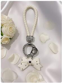 New High-End Rhinestone Bow Keychain,Exquisite And High-Quality Girls' Car Keychain Pendant,Fashionable Ladies' Car Jewelry,Valentine's Day Gift, Birthday Gift