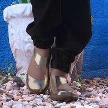 Women's Sneakers Scarpe Shoes Doll Casual Retro Comfort - 金色 - 查看 2