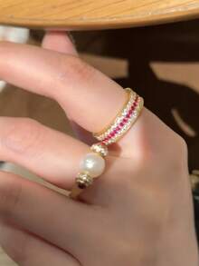 1 Stück S925 & 925 Sterling Silber modischer, verführerischer Vintage Diamantring, eleganter Luxus Partyschmuck für Frauen, Jahrestags-Geschenk, Valentinstags-Geschenk, Alltagsschmuck - Vintage Diamantring - Übersicht 5