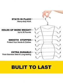 1pc Household Stainless Steel Folding Hanger, Underwear Underwear Drying Storage Rack Metal 8/4 Layer Underwear Bra Hook, Multi-Layer Thick Seamless Halter Vest Storage Rack