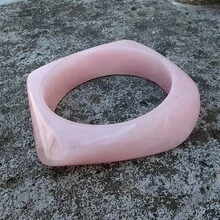 复古超大不对称棕色亚克力树脂粗手镯,女士手镯,哥特几何吊坠手镯,情侣首饰礼物 - 彩色 - 查看 20