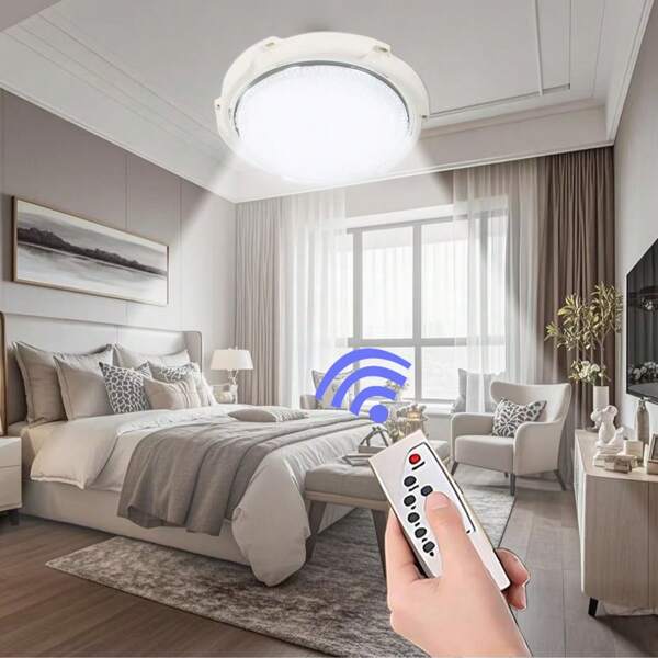 1pc Solar Powered LED Ceiling Light, White Light Lamp For Home Outdoor Super Bright Indoor Sunroom, Suitable For Outdoor Yard, Porch, Garden Scenarios
