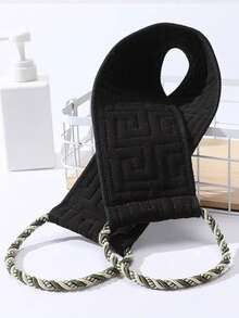 1pc Exfoliating Bath Towel, Double-Sided Scrub Strips, Suitable For Deep Cleansing And Massage (Random Color And Pattern) Back To School - Multicolor - View 12