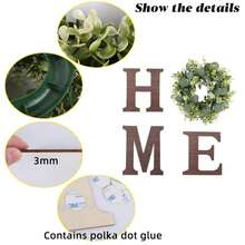 1 szt. Kreatywny salon Sofa Wianek ścienny Wiszący Dekoracja domu, prezent na parapetówkę